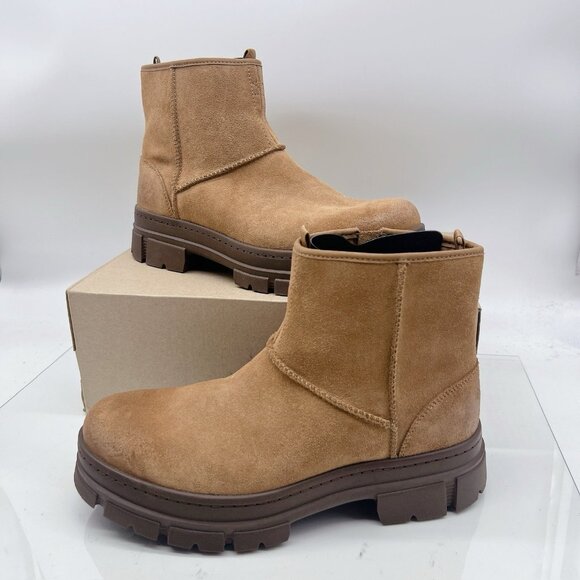 UGG Skyview Classic Pull On Zip Waterproof Boots Men’s US 9.5 Chestnut 1135017 - Picture 1 of 12